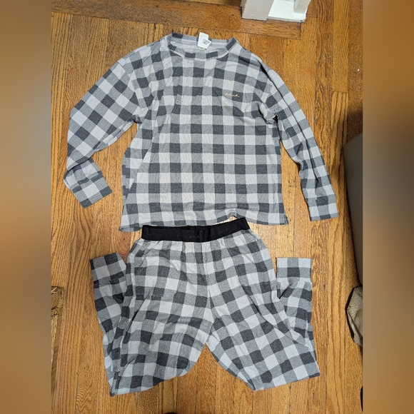PINK Victoria's Secret Black and Gray Checkered Pajama Set - Picture 1 of 3